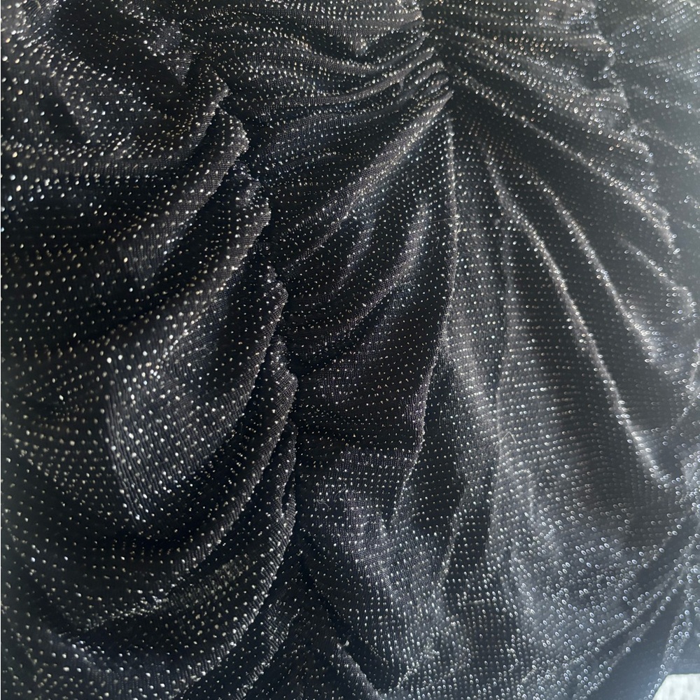 No Boundaries Black Dress with Silver Accents